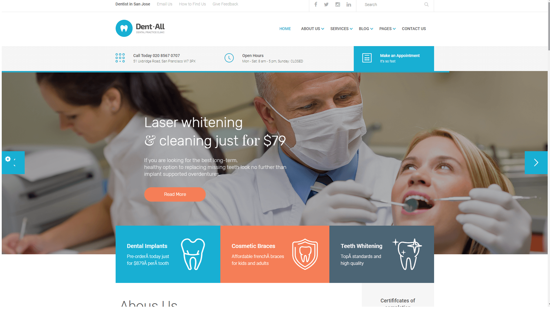 Strona www dla stomatologa